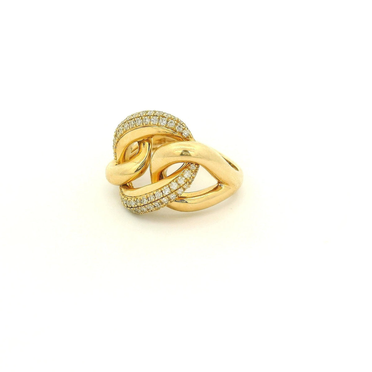 Pavé Diamond Knot Ring - Forever Rox Fine Jewelry