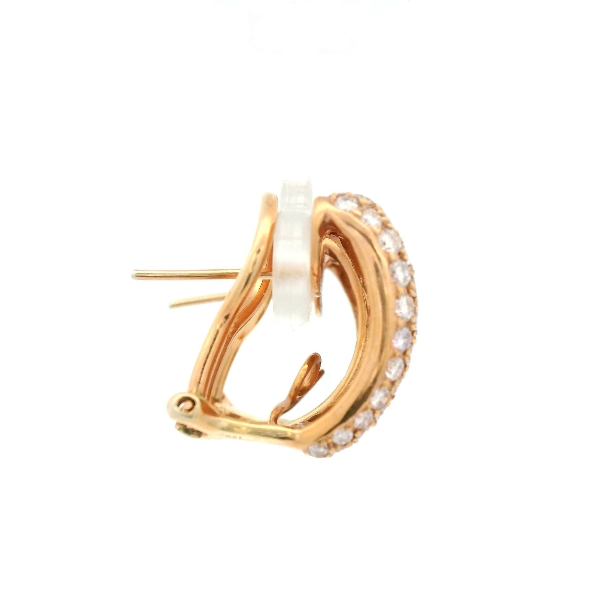 Pavé Set Diamond Earrings - Forever Rox