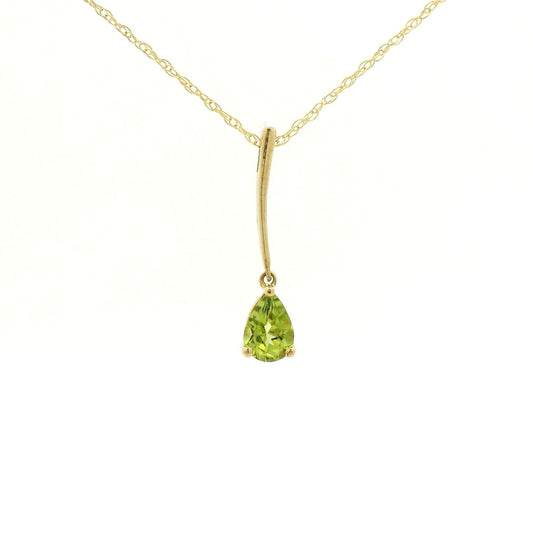 Pear Cut Peridot Dangle Pendant - Forever Rox Fine Jewelry