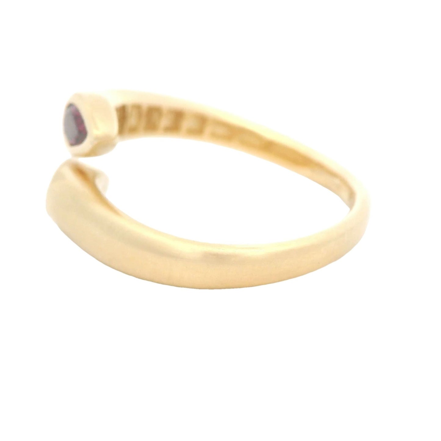 Pear Cut Rhodolite Garnet Crossover Ring - Forever Rox