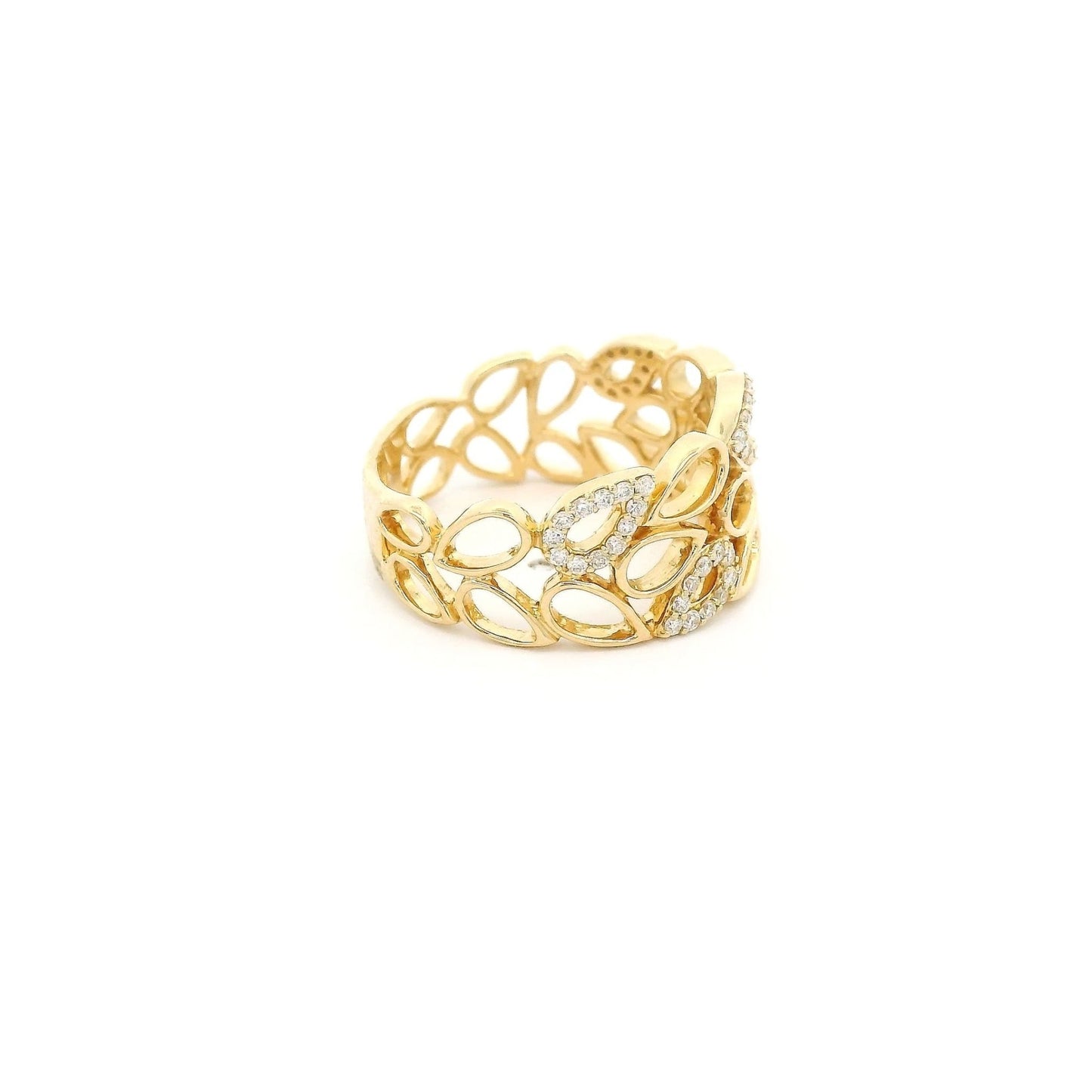 Pear Shape Design Ring with Diamond Bezels - Forever Rox Fine Jewelry