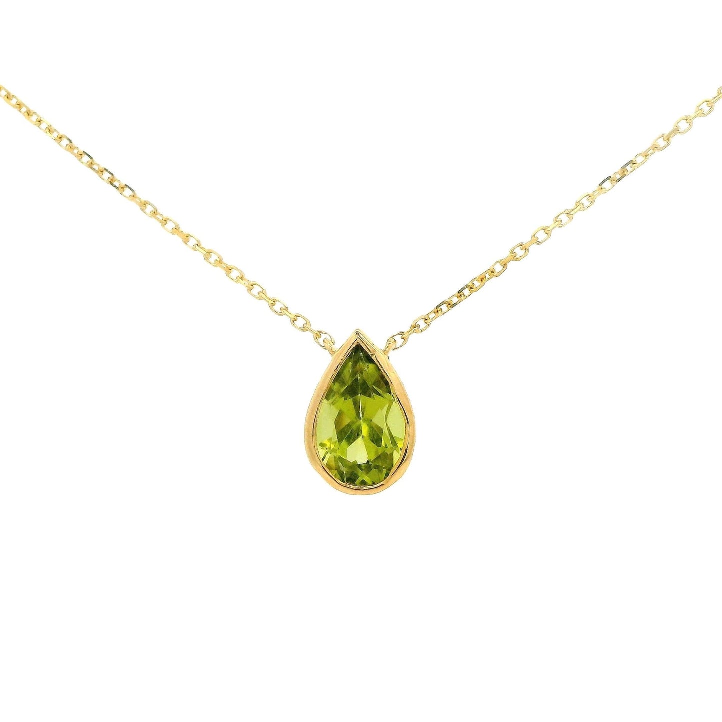 Pear Shape Peridot Pendant - Forever Rox