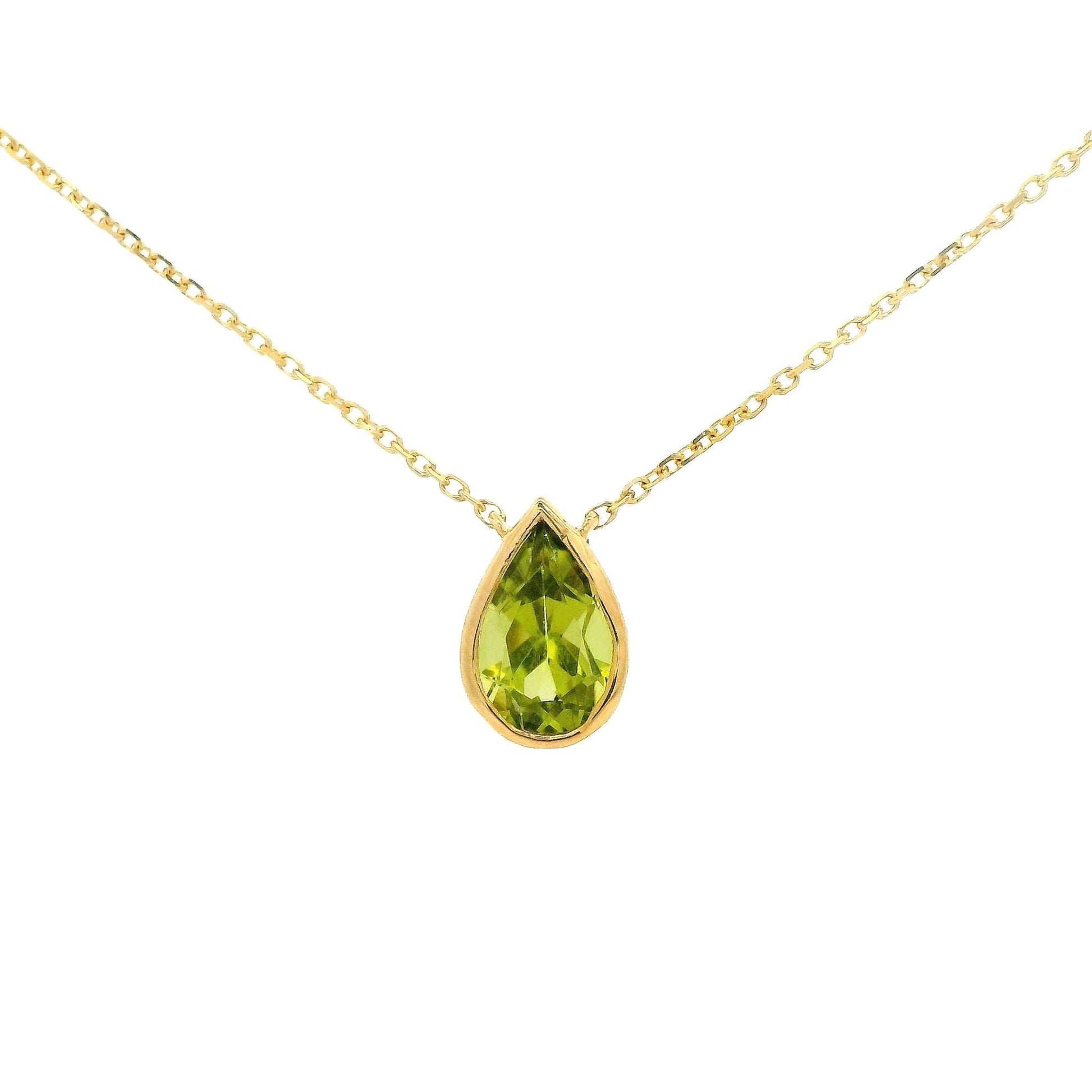 Pear Shape Peridot Pendant - Forever Rox