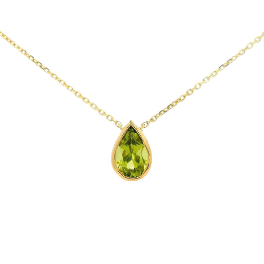 Pear Shape Peridot Pendant - Forever Rox