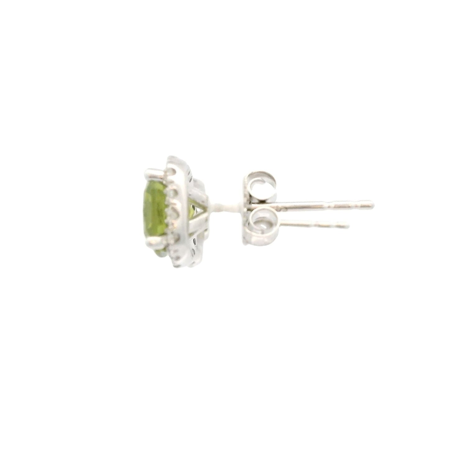 Peridot & Diamond Studs - Forever Rox