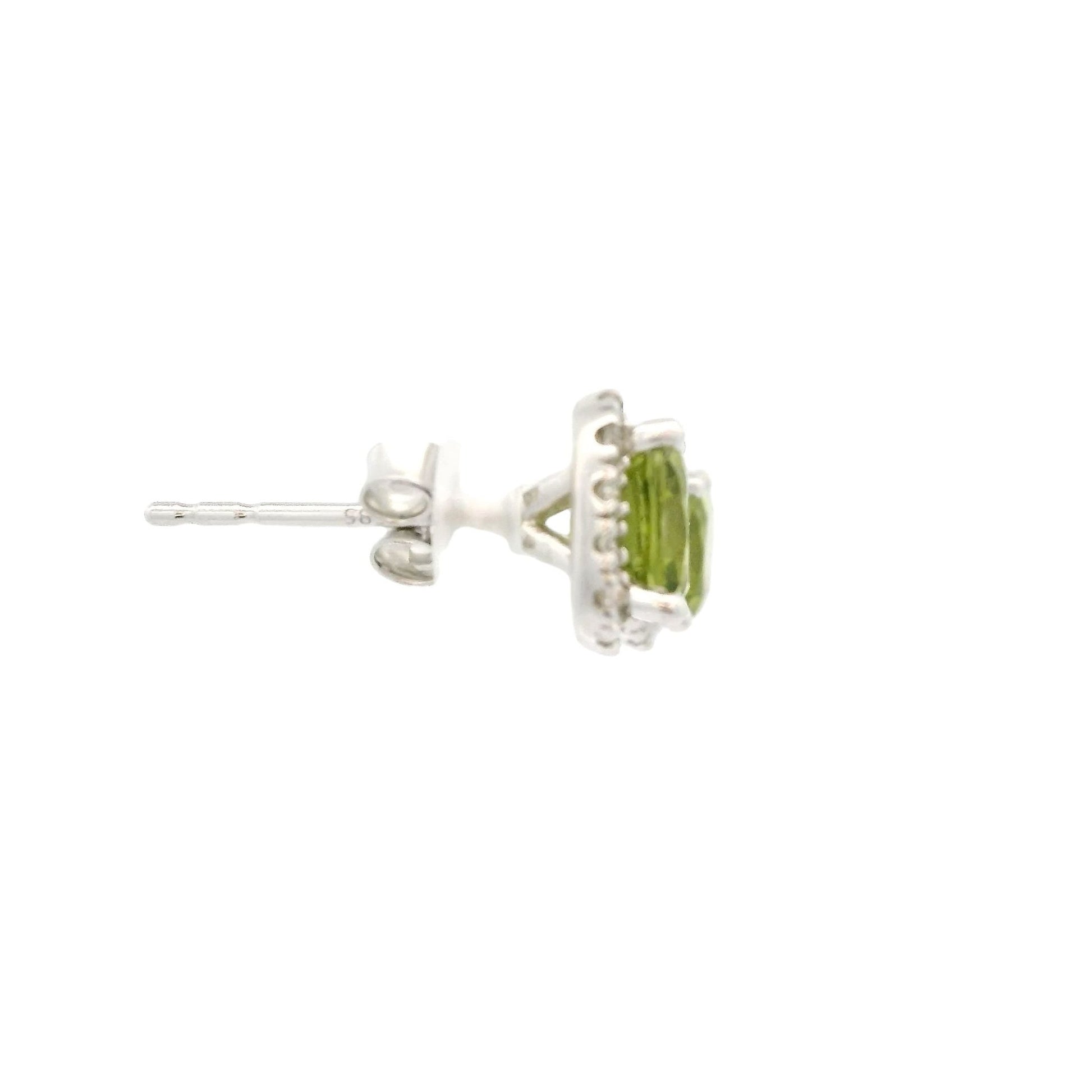 Peridot & Diamond Studs - Forever Rox