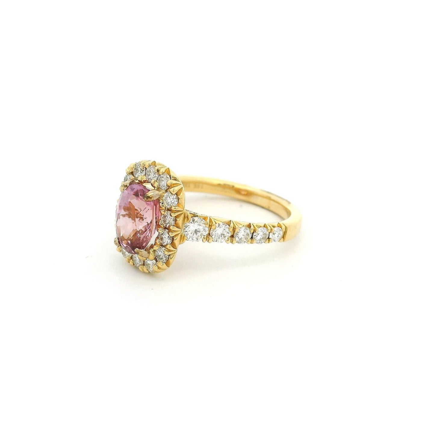 Pink Ceylon Sapphire & Diamond Ring - Forever Rox Fine Jewelry