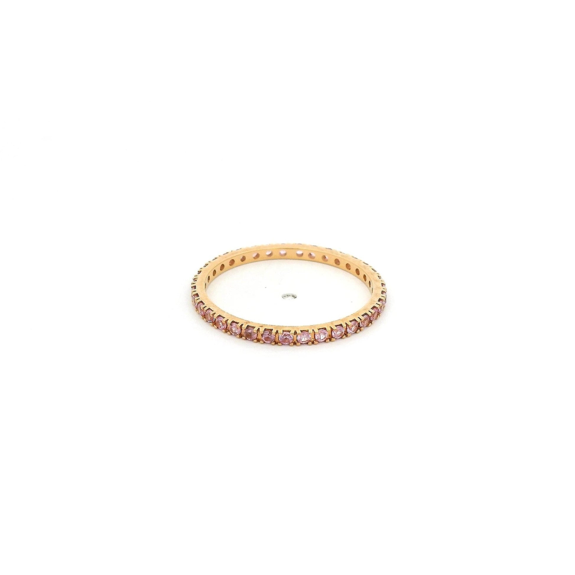 Pink Sapphire Eternity Band - Forever Rox Fine Jewelry