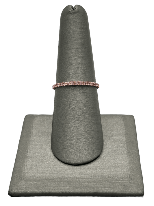 Pink Sapphire Eternity Band - Forever Rox