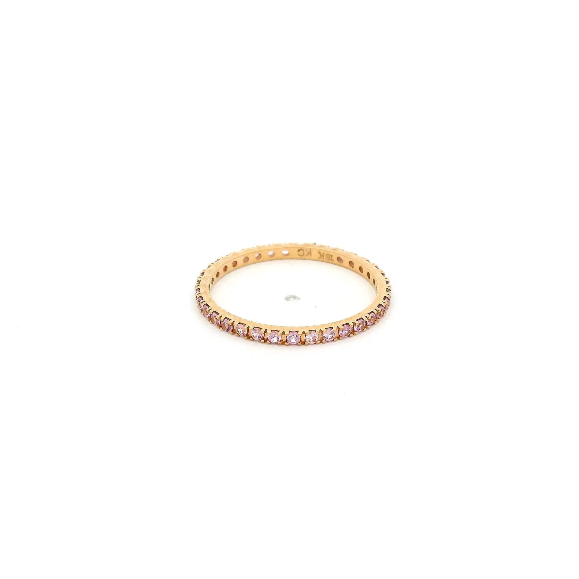 Pink Sapphire Eternity Band - Forever Rox Fine Jewelry