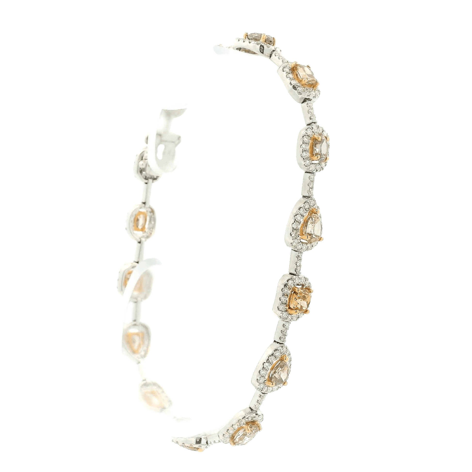 Pink & White Diamond Bracelet - Forever Rox