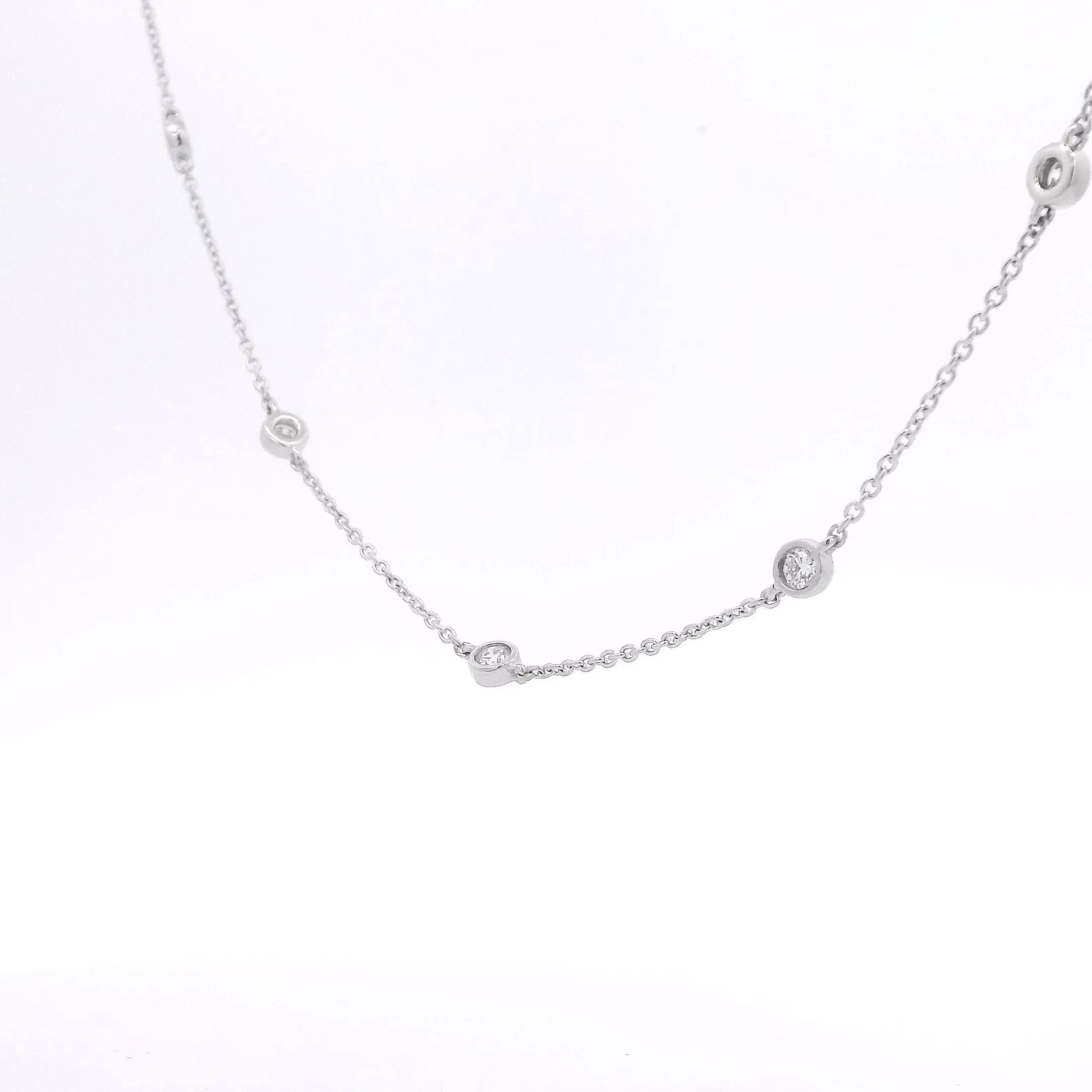 Platinum Diamonds by The Yard Necklace - Forever Rox