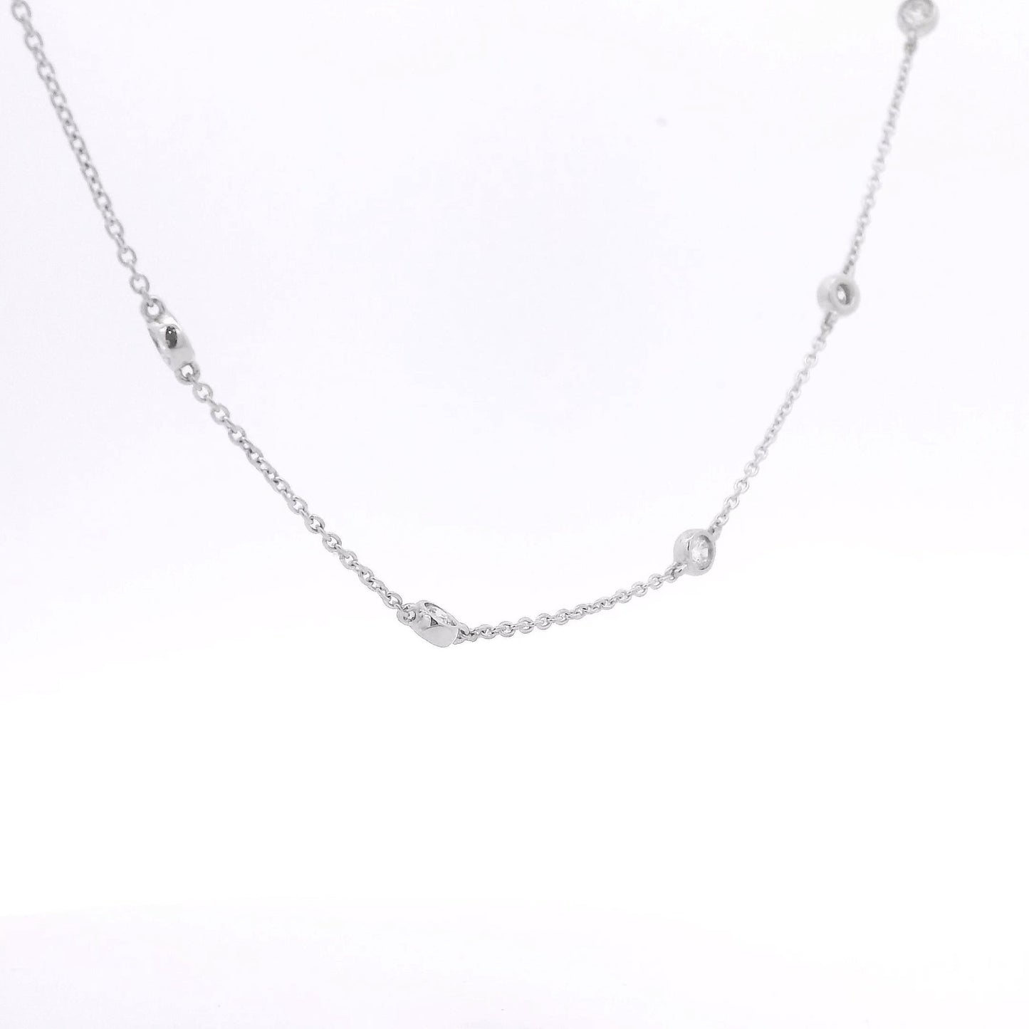 Platinum Diamonds by The Yard Necklace - Forever Rox