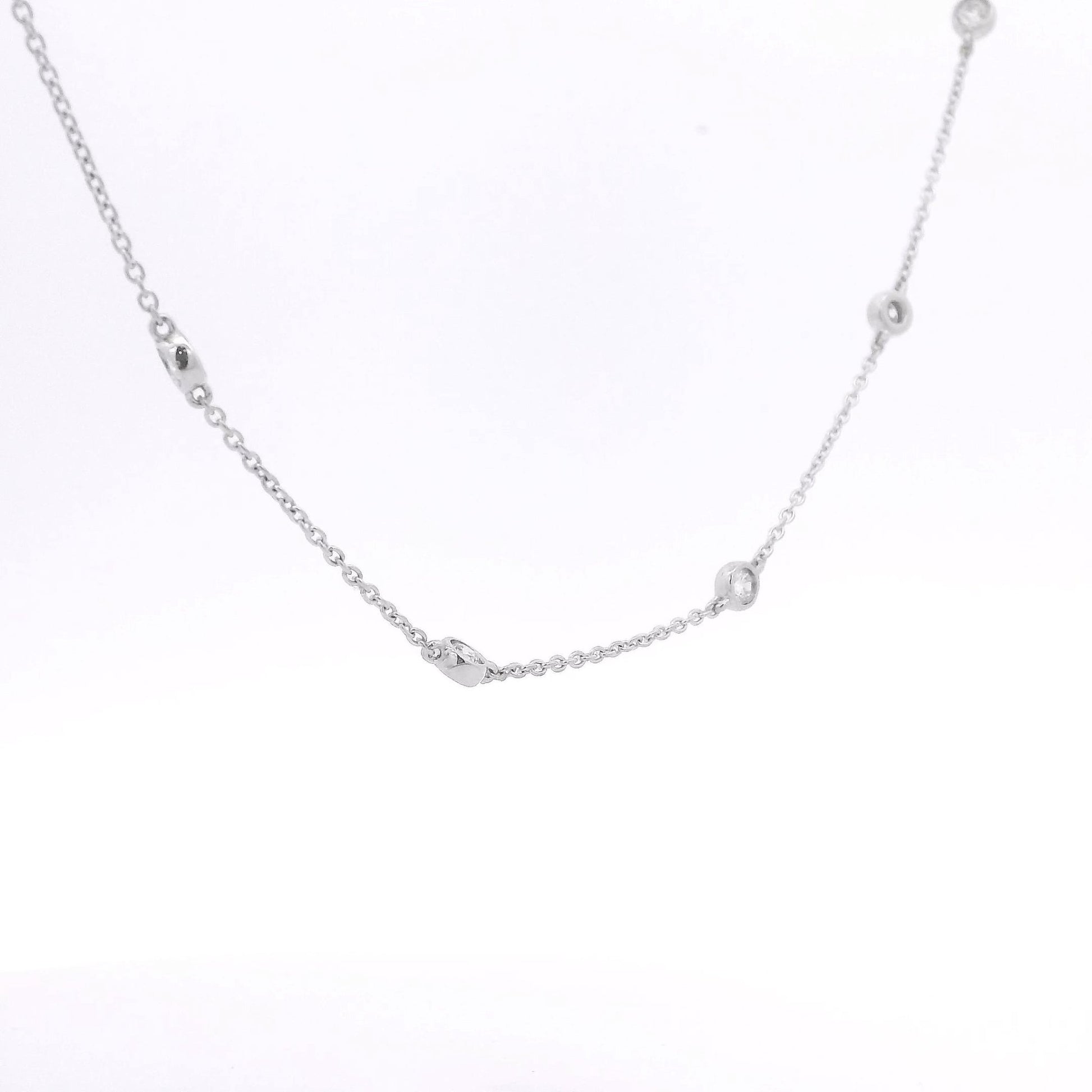 Platinum Diamonds by The Yard Necklace - Forever Rox