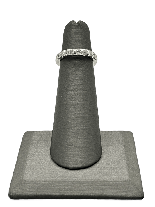 Platinum Stuart Moore Square Shank Diamond Band - Forever Rox