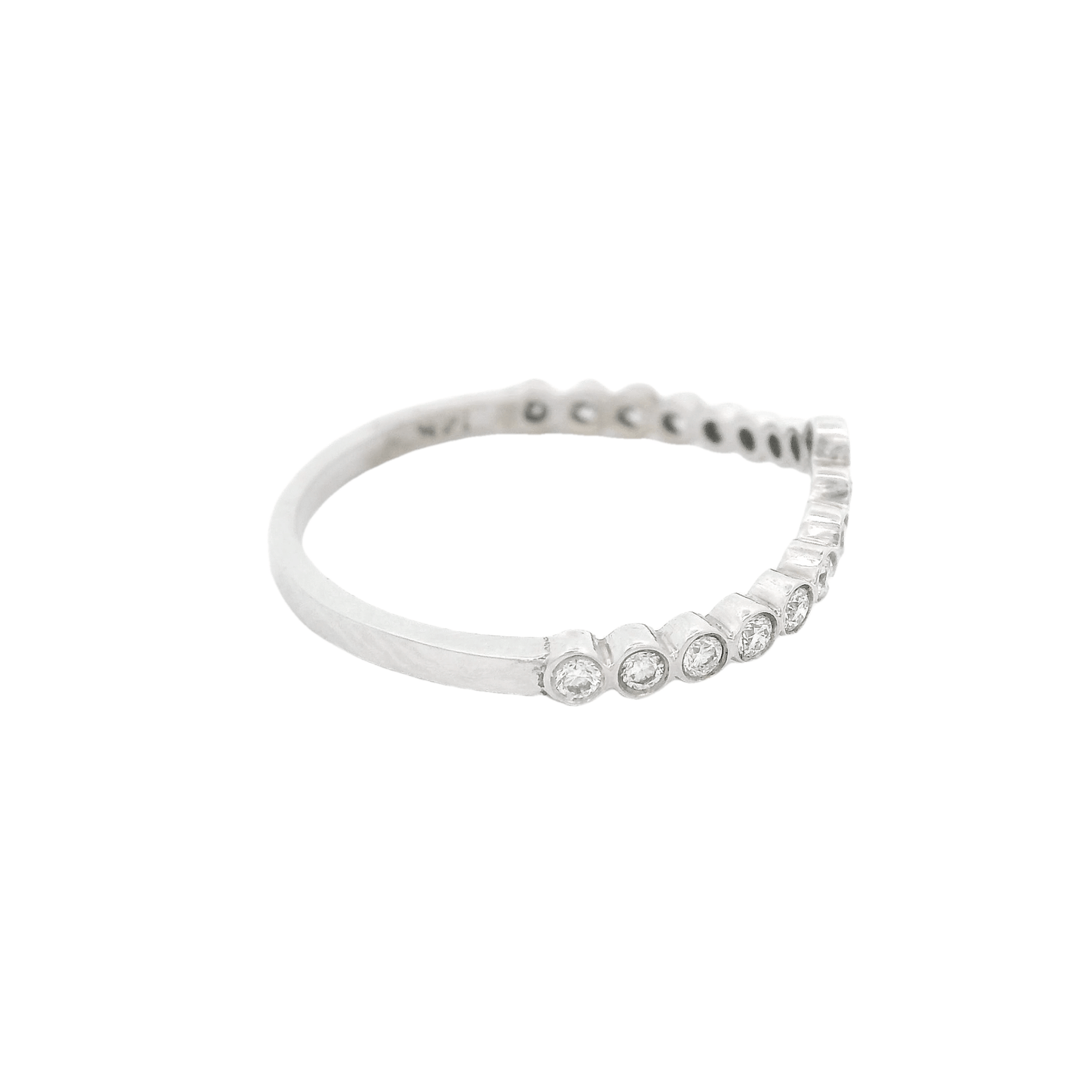 Pointed Curved Diamond Band - Forever Rox
