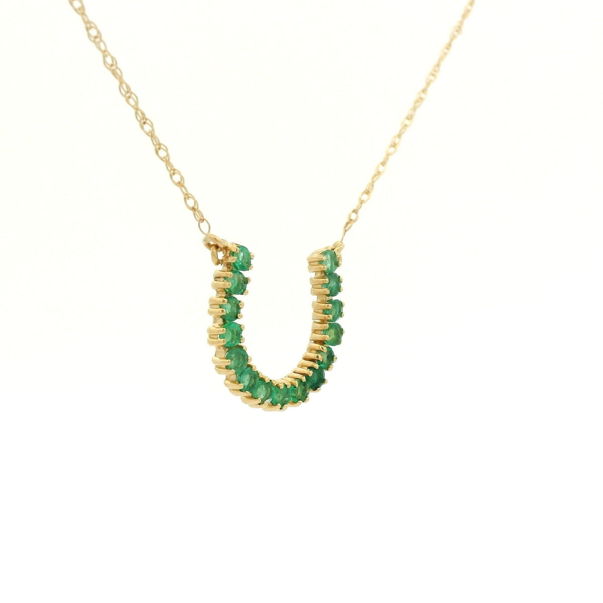Precioius Stone Horseshoe Pendants - Forever Rox Fine Jewelry