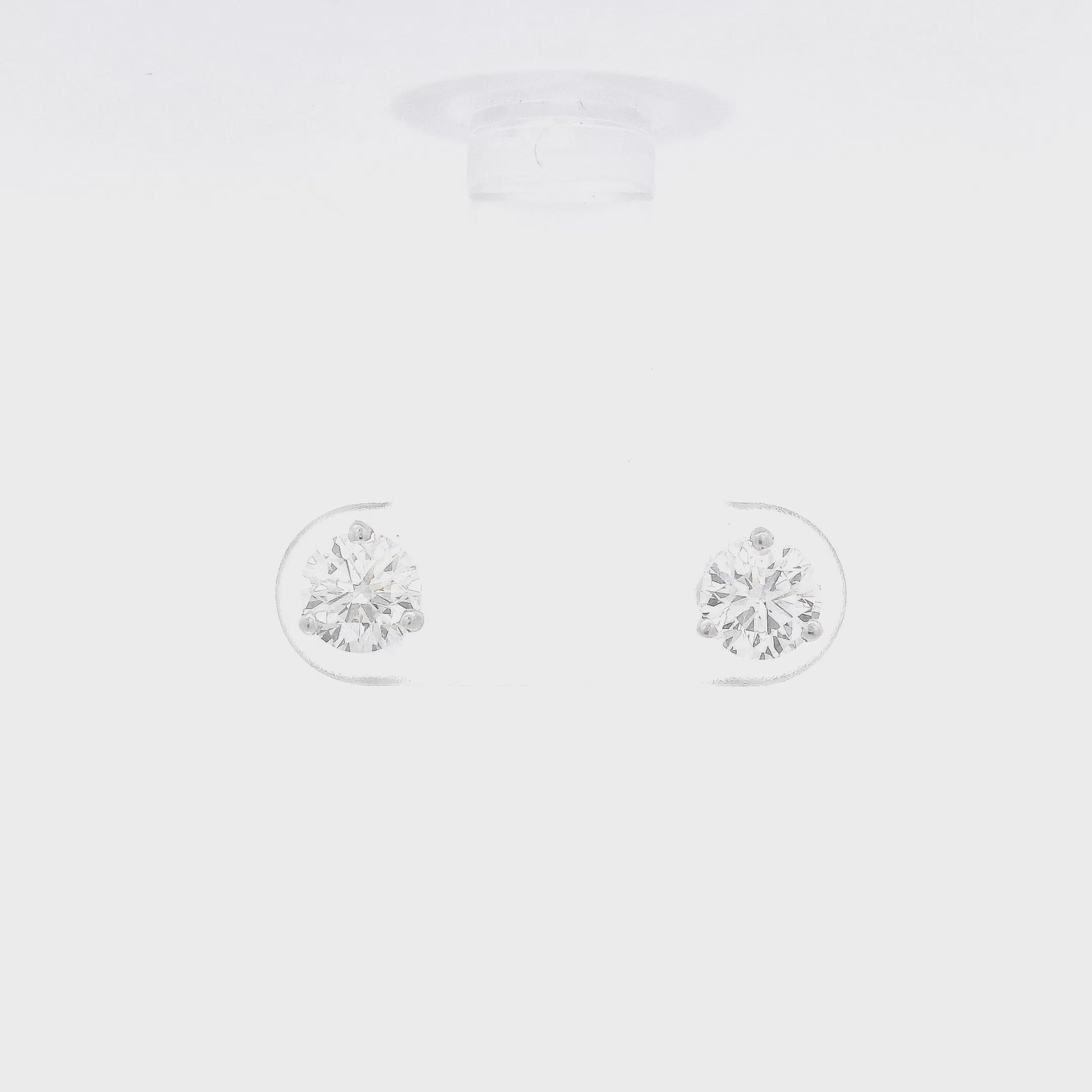 3 Prong White Gold Diamond Studs at Forever Rox Fine Jewelery 