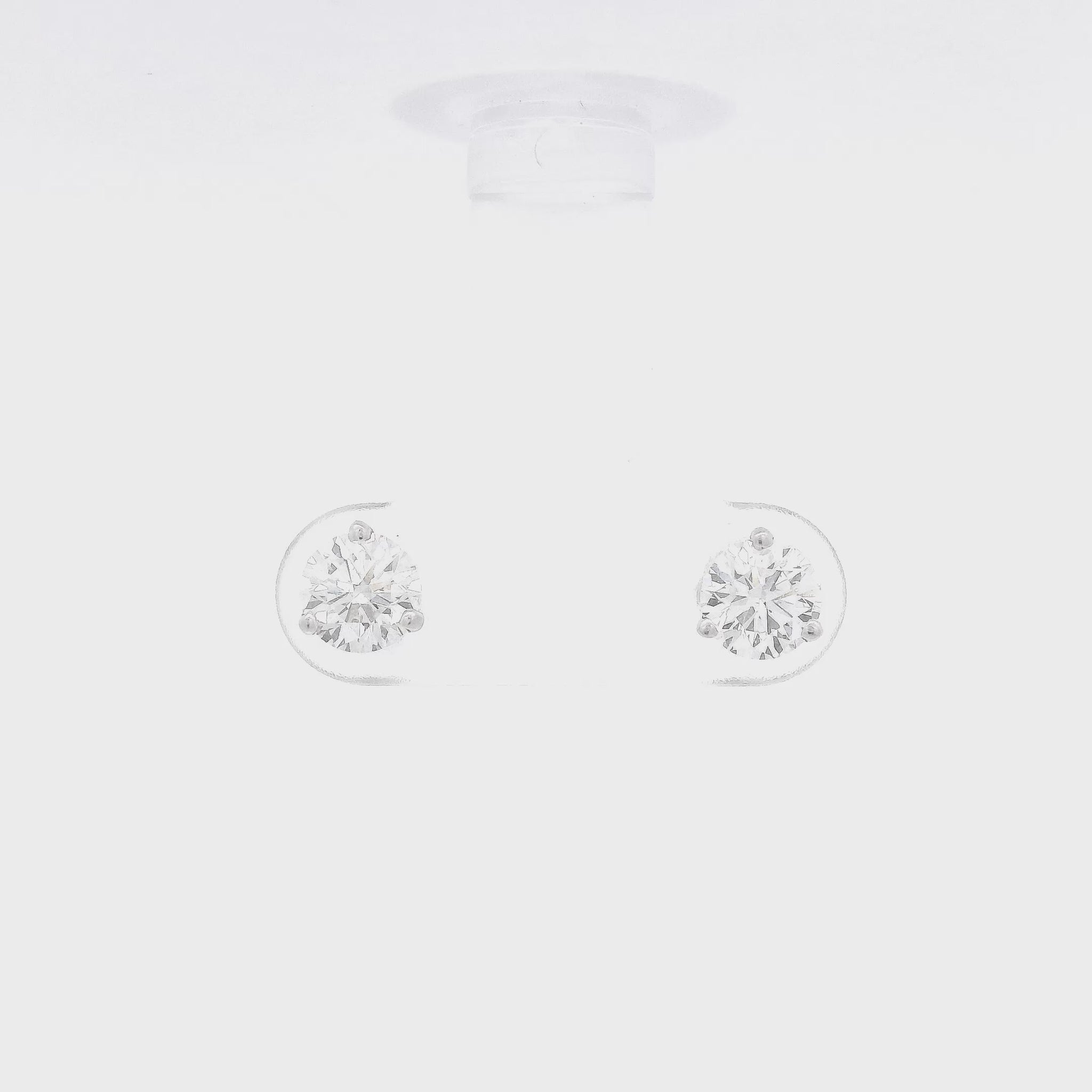 3 Prong White Gold Diamond Studs at Forever Rox Fine Jewelery 