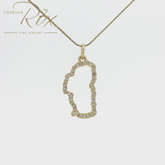 Custom Small Diamond Tahoe Pendant Video 