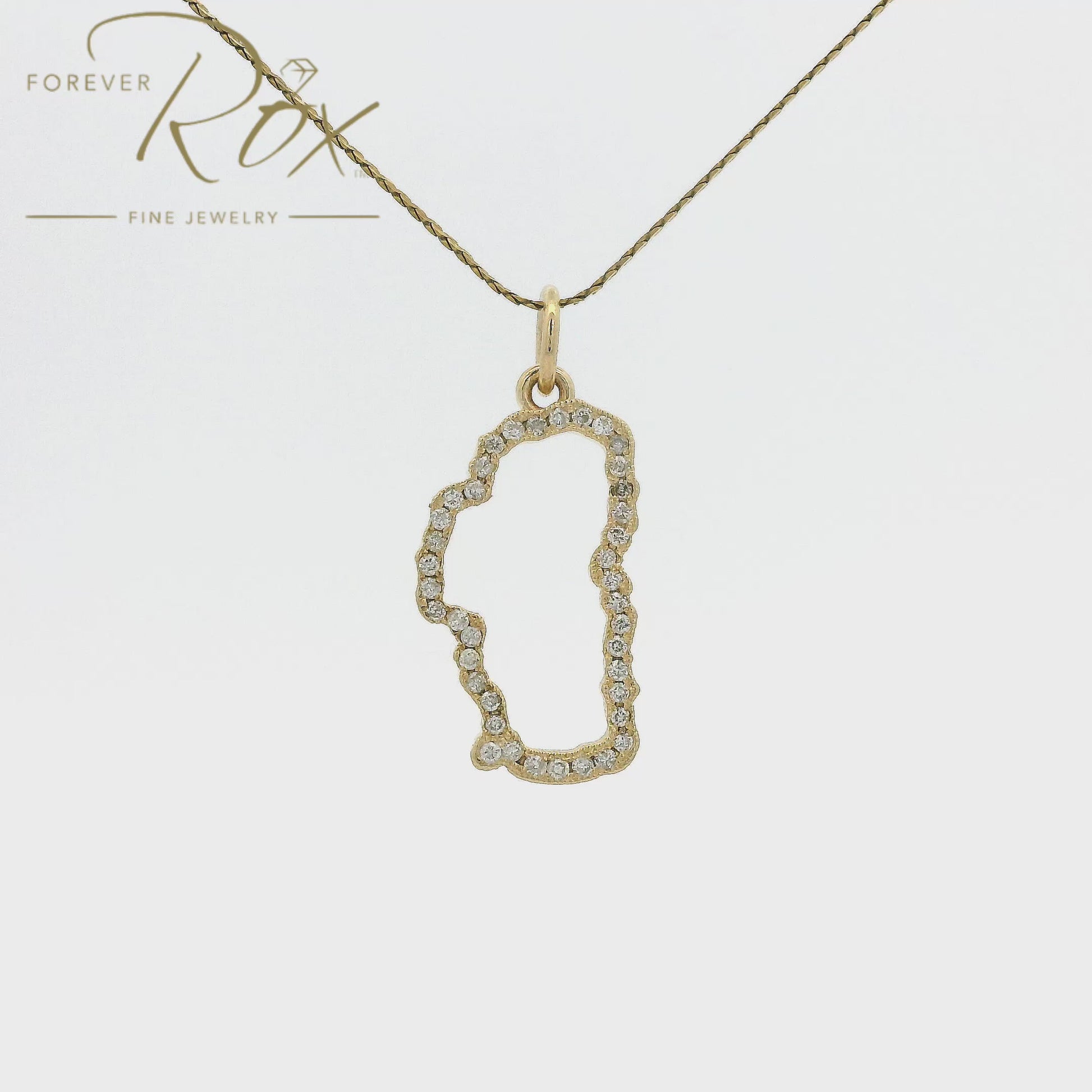 Custom Small Diamond Tahoe Pendant Video 