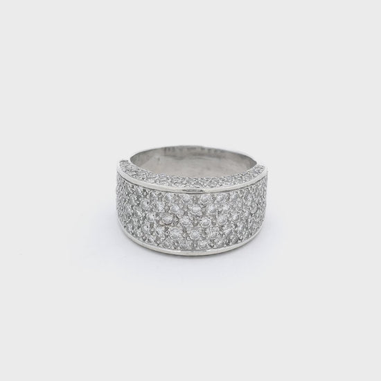 A White Gold Ring with pavé set round cut natural Diamonds at Forever Rox Fine Jewelry, Lake Tahoes Best Jewelry Store