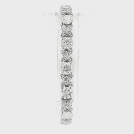 A White Gold X&O with round cut diamonds for the O and melle round cut diamonds for the X at Forever Rox Fine Jewelry, Lake Tahoes Best Jewelry Store
