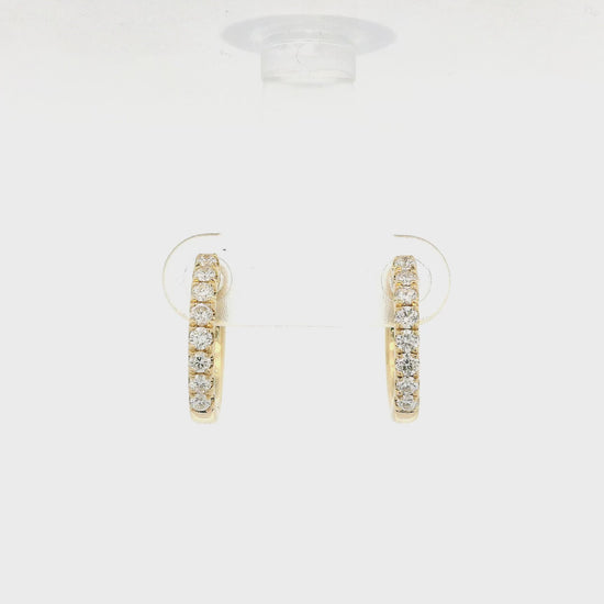 Small Diamond Hoops at Forever Rox Fine Jewelry