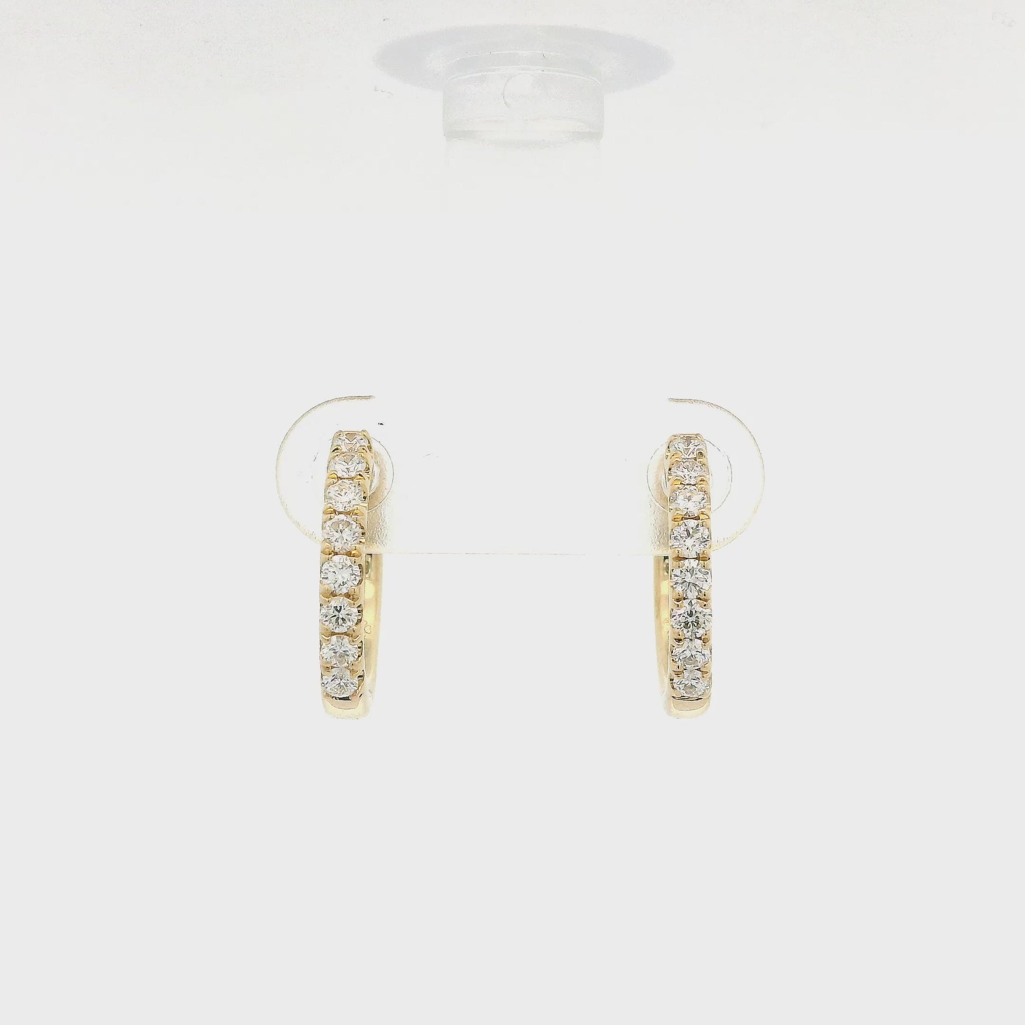 Small Diamond Hoops at Forever Rox Fine Jewelry