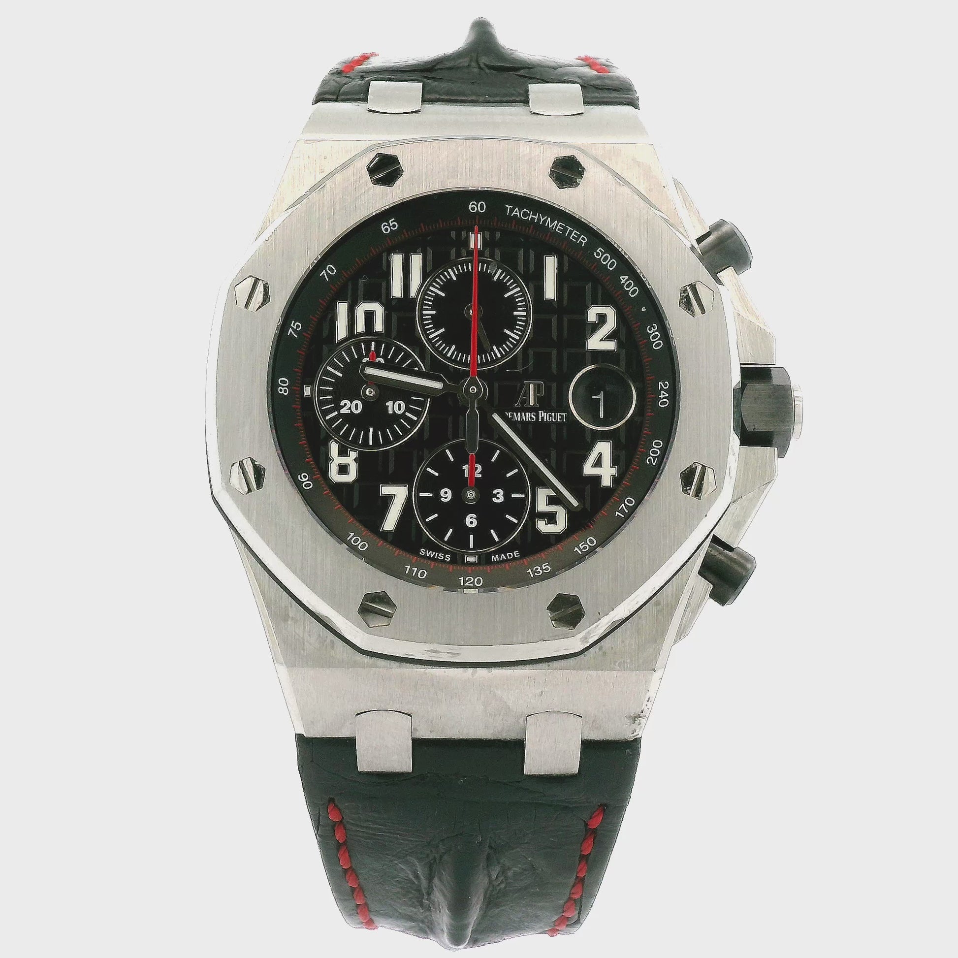 2017 Audemars Piguet Royal Oak Offshore Vampire Stainless Steel Leather Strap Ref. 26470ST.OO.A101CR.01 at Forever Rox Fine Jewelry, The Best Jewelry Store in Lake Tahoe