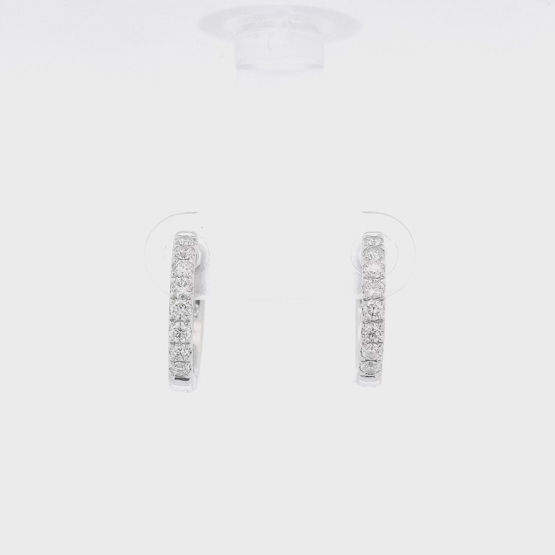 Small Diamond Hoops at Forever Rox Fine Jewelry