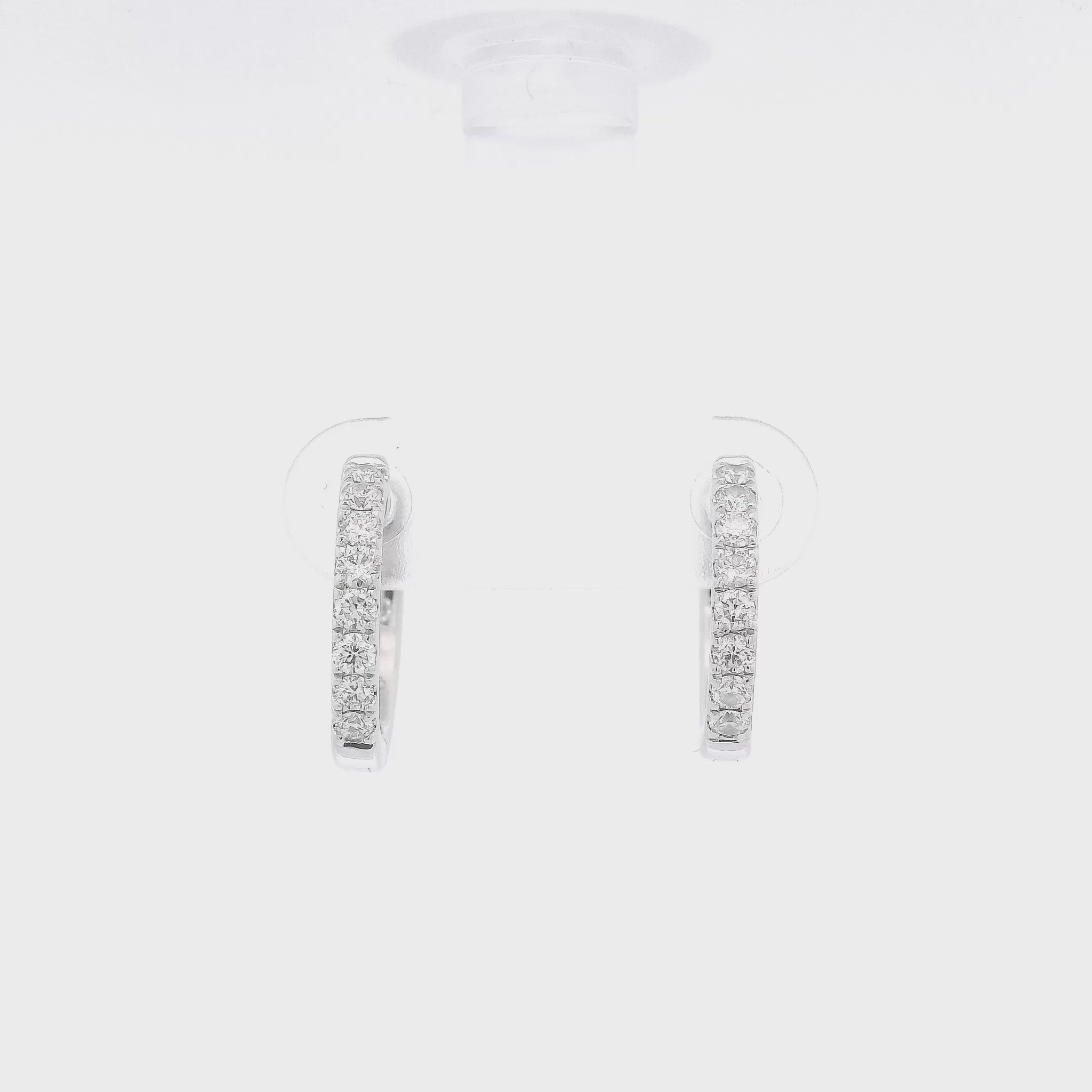 Small Diamond Hoops at Forever Rox Fine Jewelry