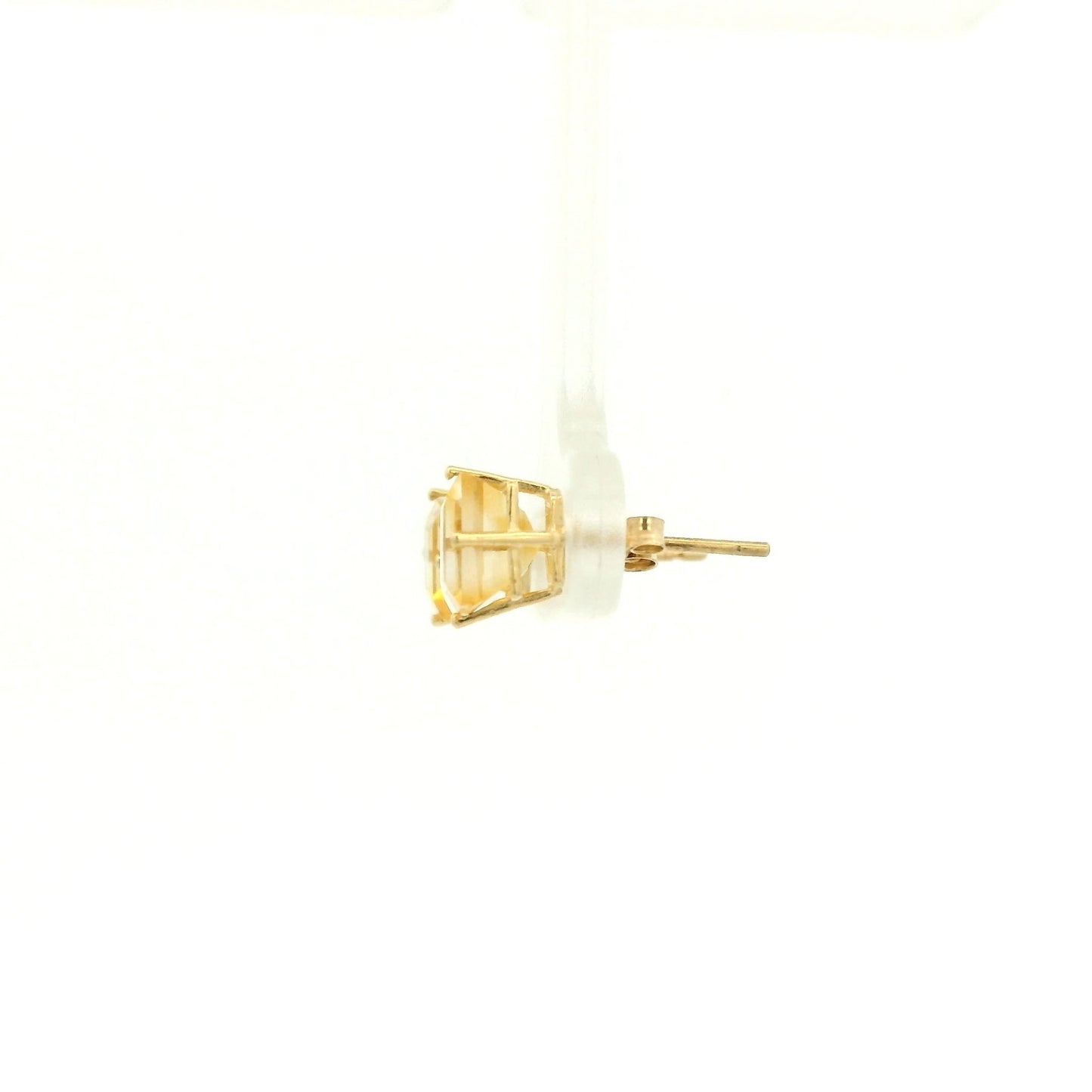 Princess Cut Citrine Studs - Forever Rox Fine Jewelry