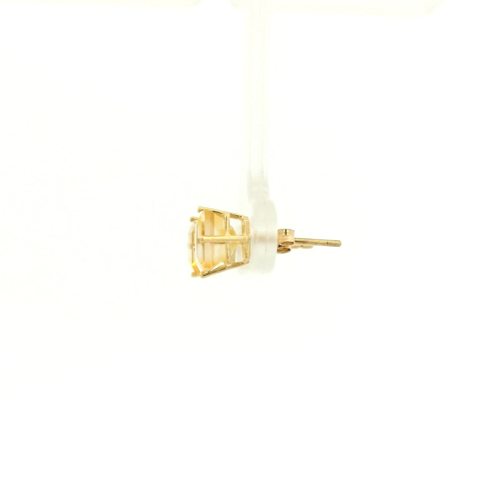 Princess Cut Citrine Studs - Forever Rox Fine Jewelry