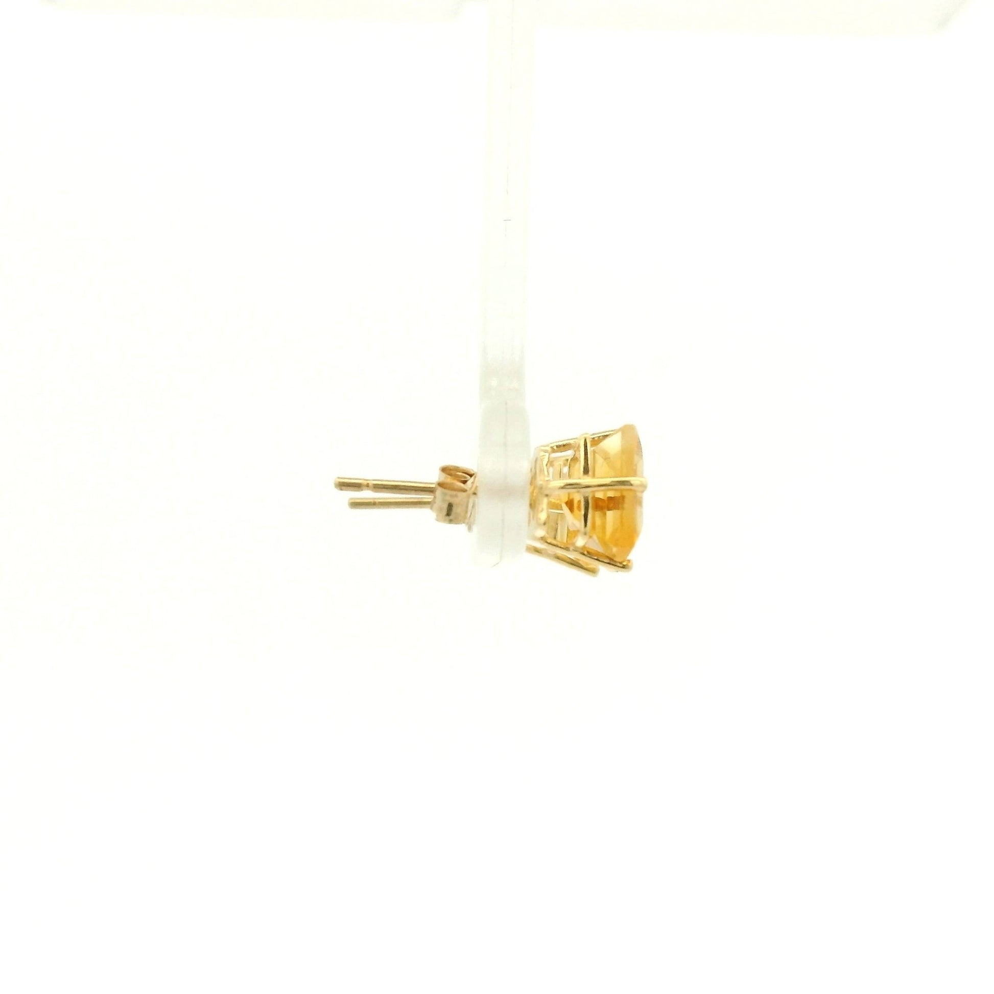 Princess Cut Citrine Studs - Forever Rox Fine Jewelry
