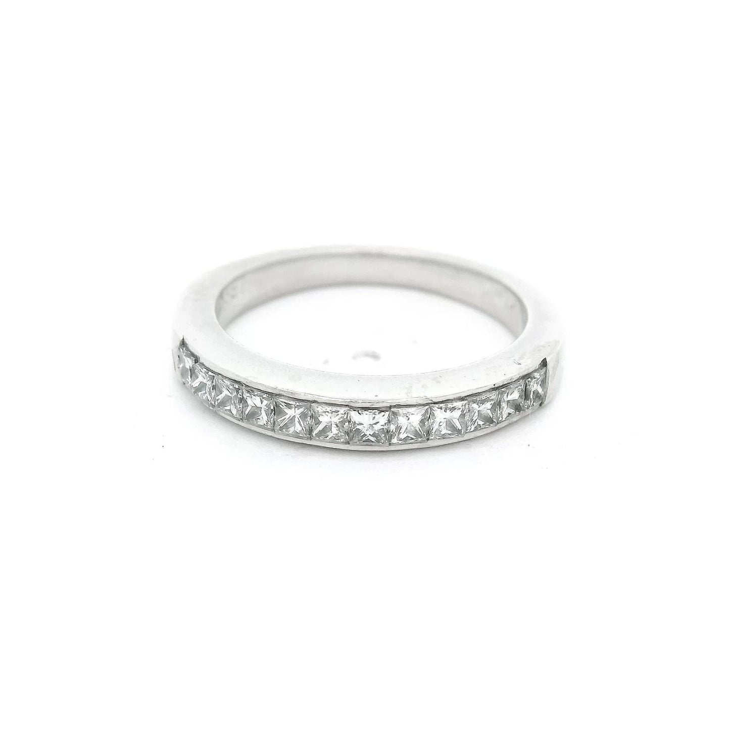 Princess Cut Diamond Channel Set Band - Forever Rox