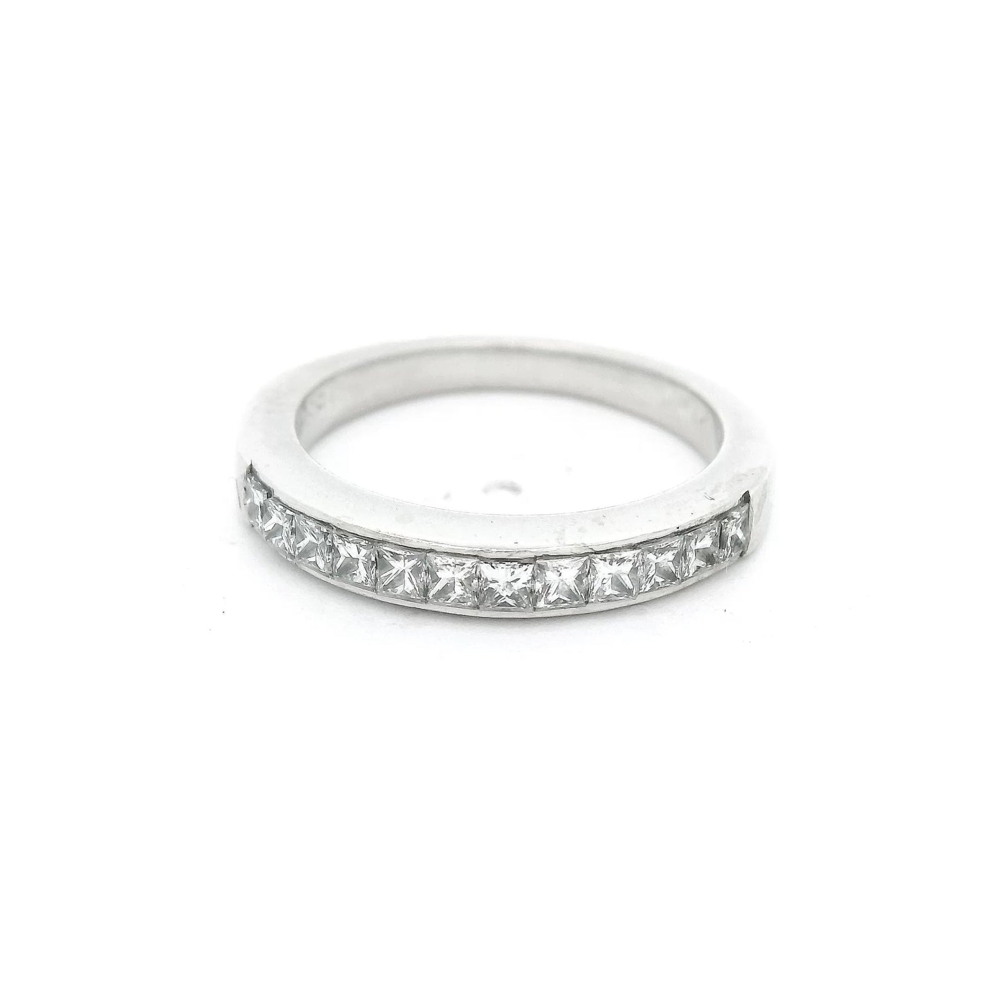 Princess Cut Diamond Channel Set Band - Forever Rox