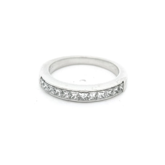 Princess Cut Diamond Channel Set Band - Forever Rox