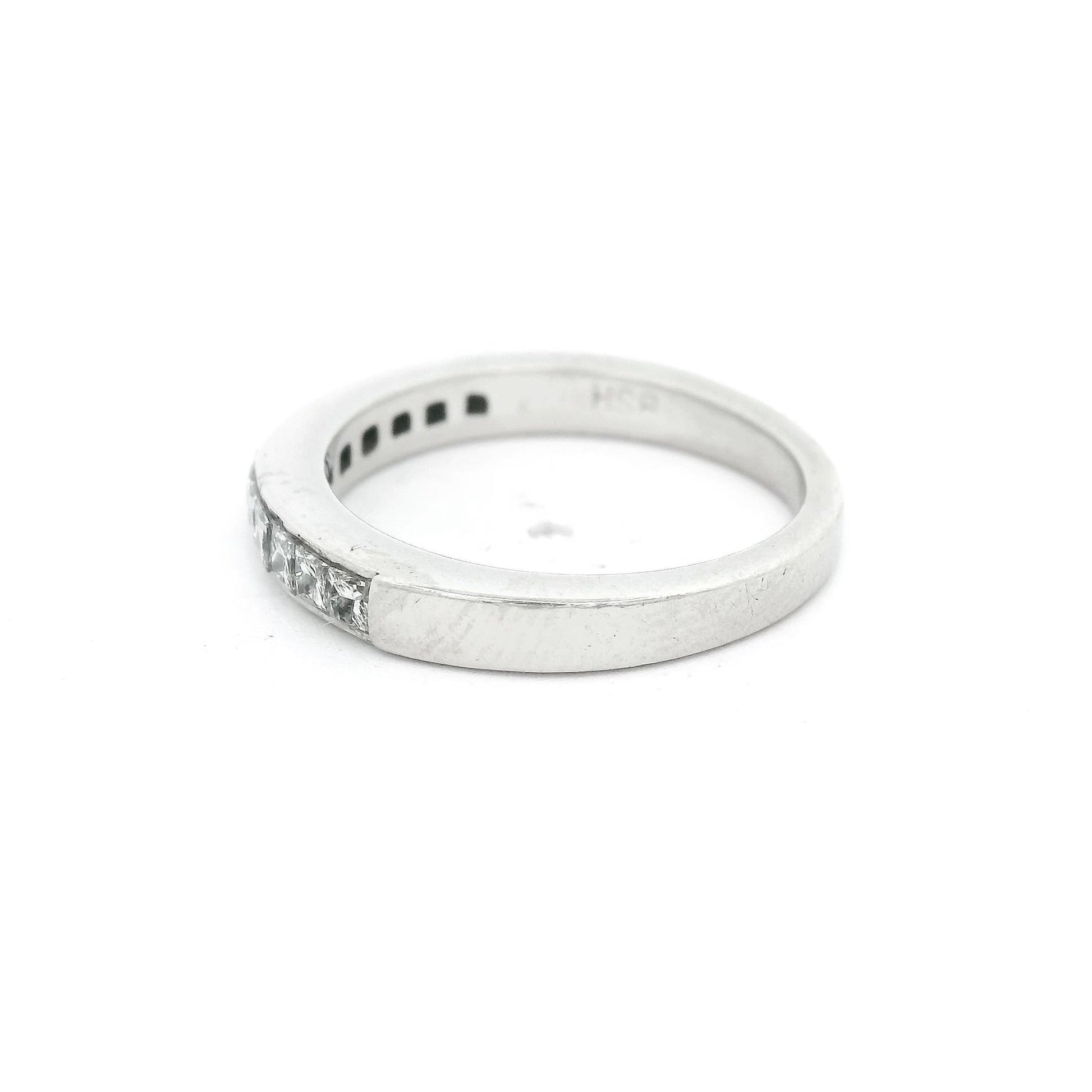 Princess Cut Diamond Channel Set Band - Forever Rox