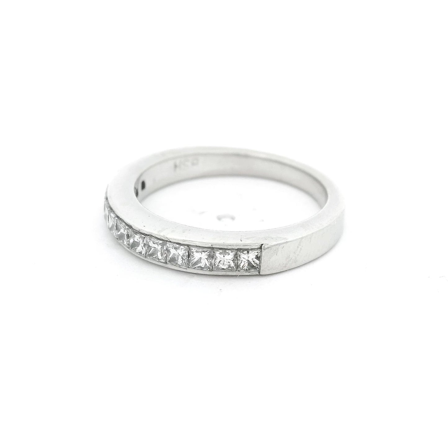 Princess Cut Diamond Channel Set Band - Forever Rox