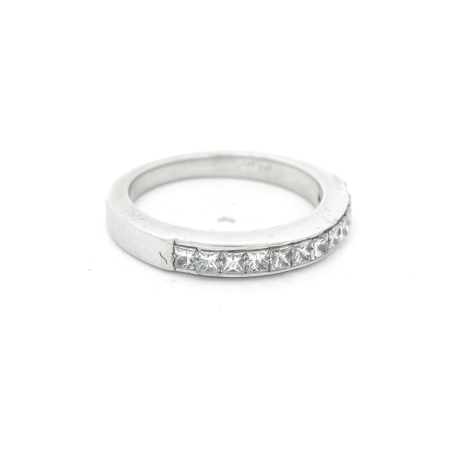 Princess Cut Diamond Channel Set Band - Forever Rox