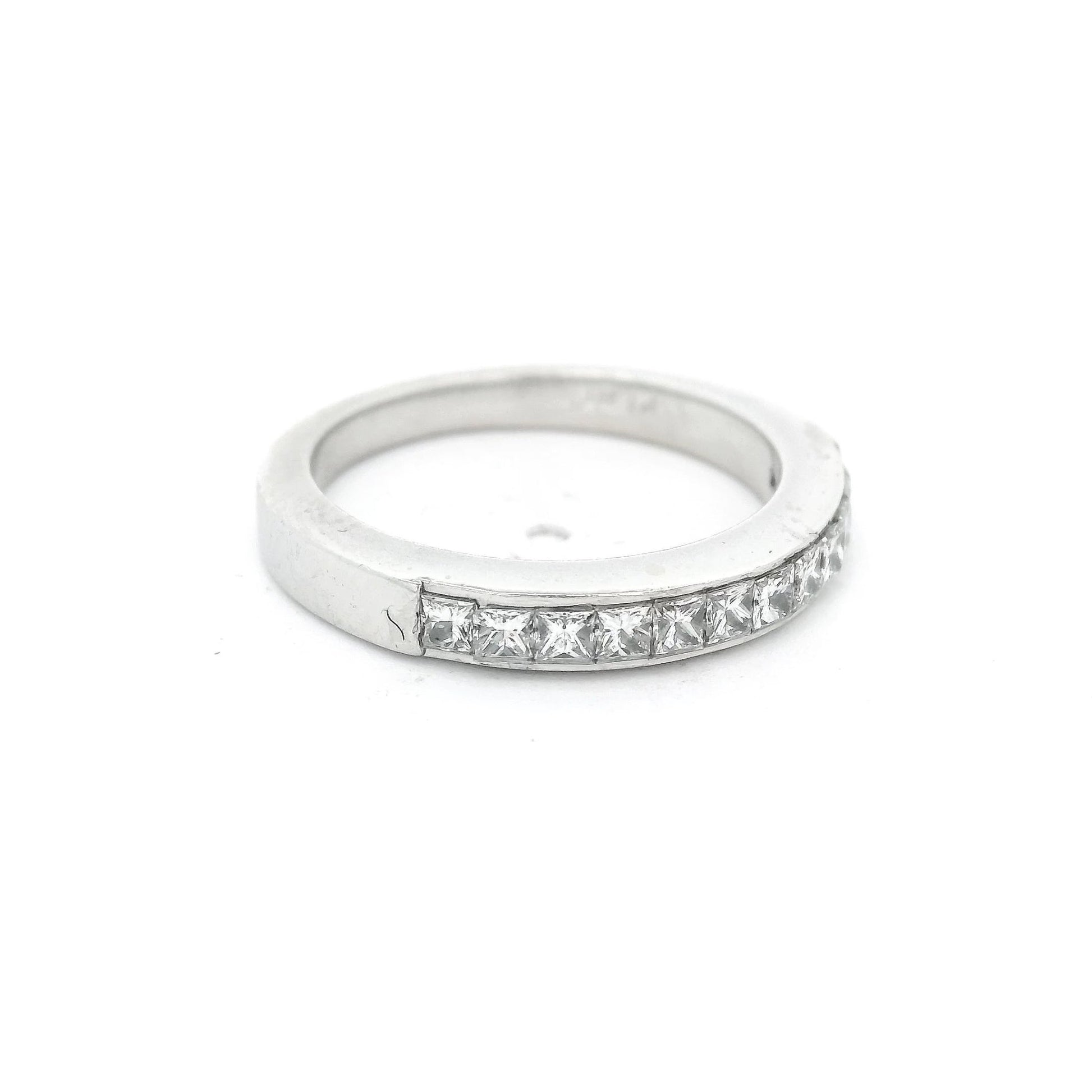Princess Cut Diamond Channel Set Band - Forever Rox