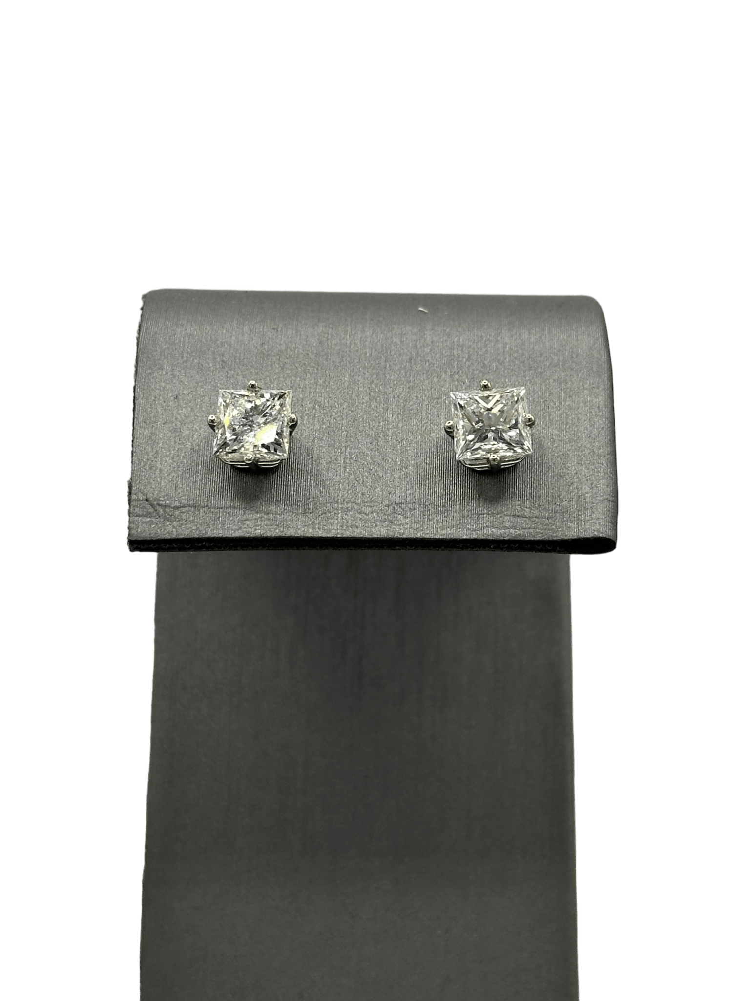 Princess Cut Diamond Studs - Forever Rox