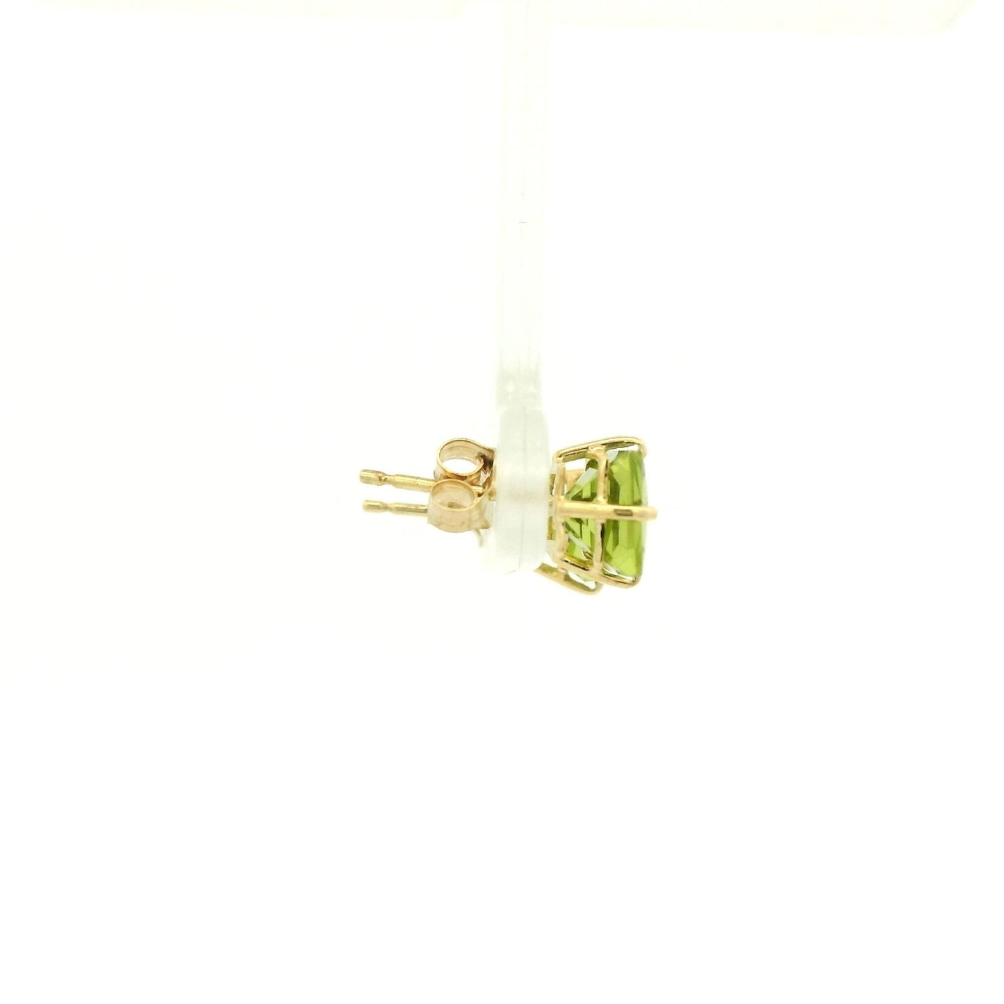 Princess Cut Peridot Studs - Forever Rox Fine Jewelry