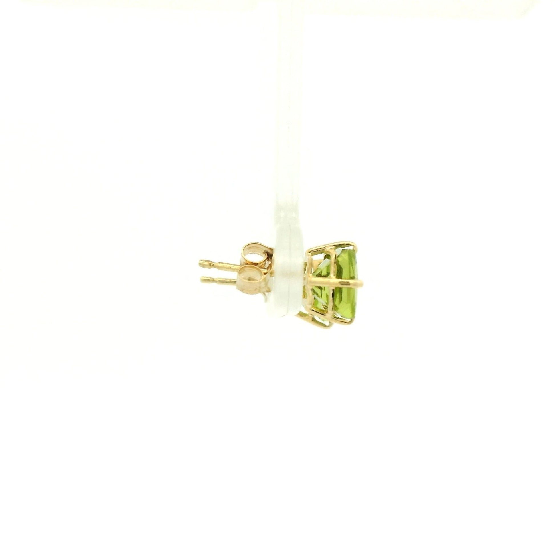 Princess Cut Peridot Studs - Forever Rox Fine Jewelry