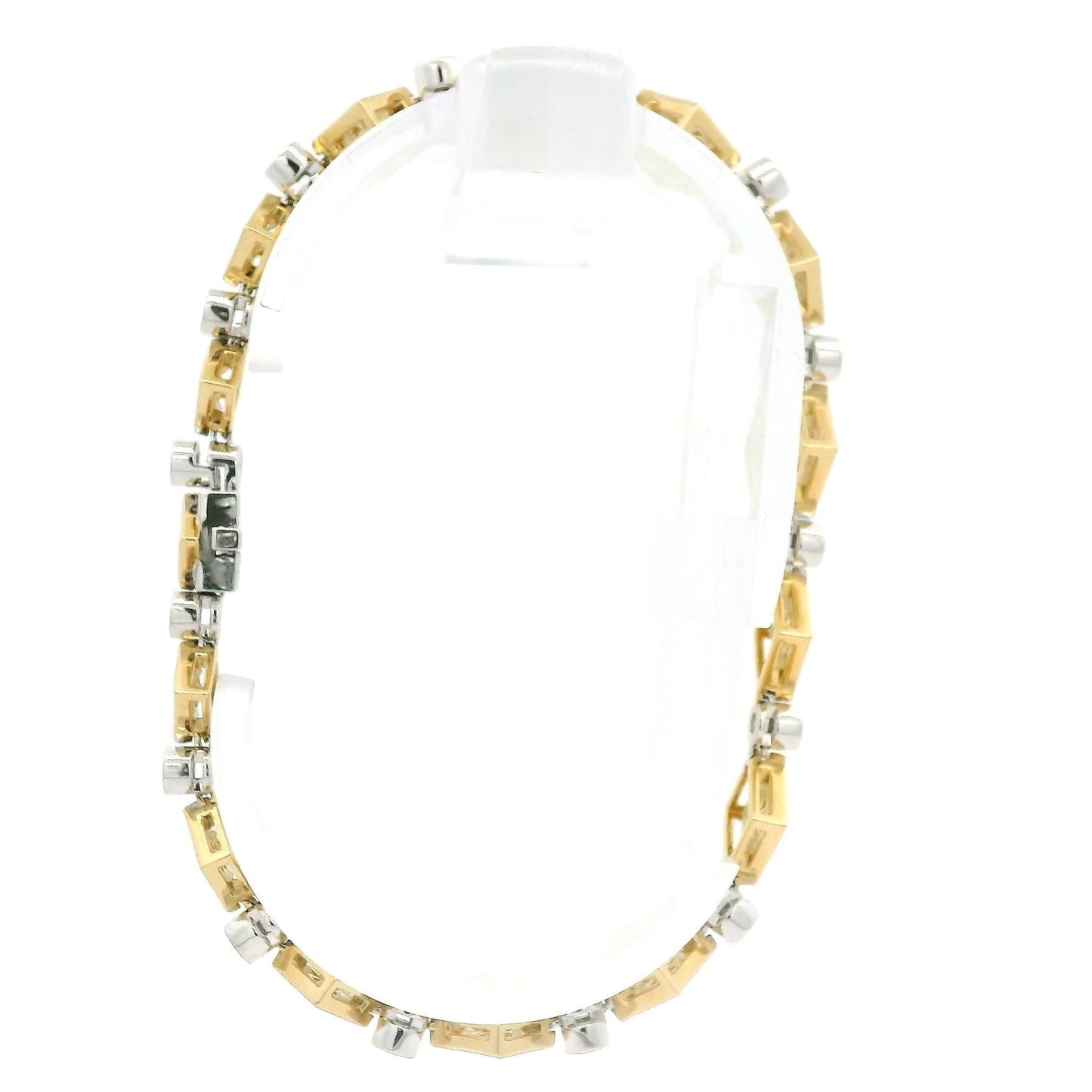 Princess Cut Yellow Diamond & Round Cut Diamond Bracelet - Forever Rox