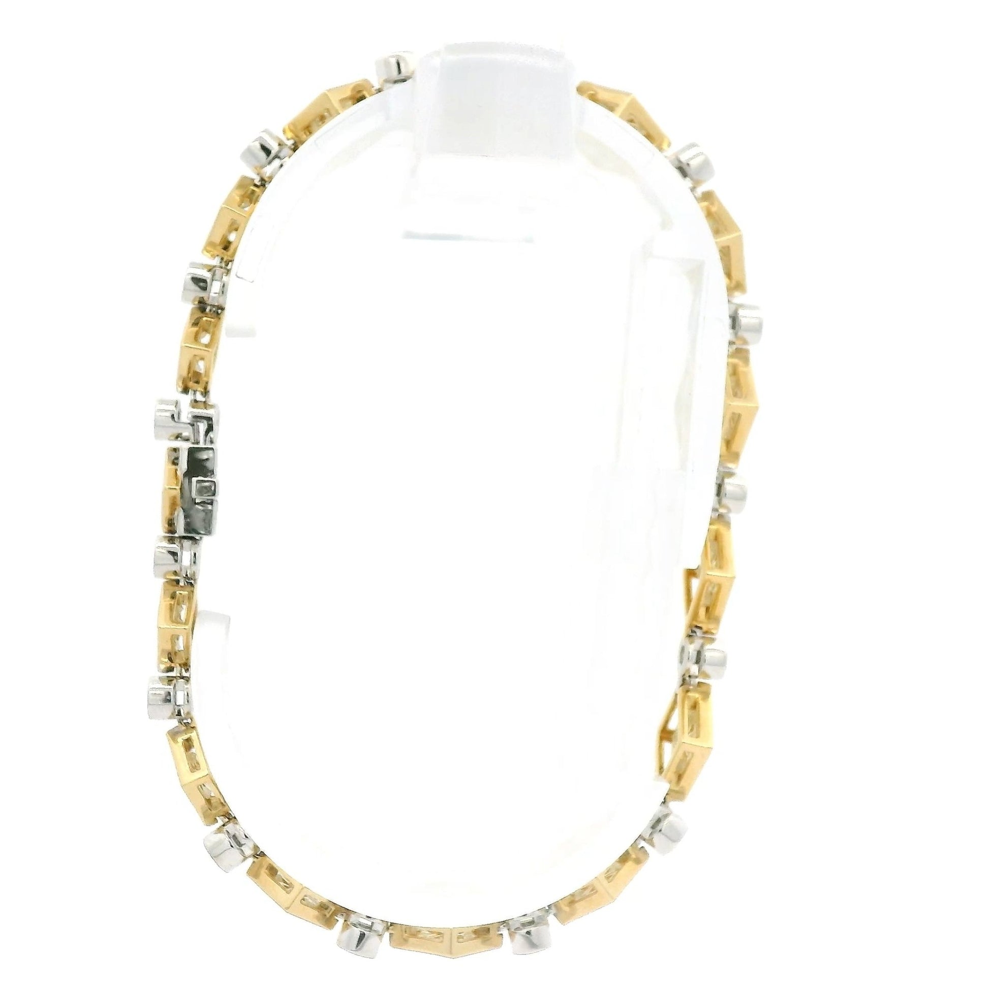 Princess Cut Yellow Diamond & Round Cut Diamond Bracelet - Forever Rox