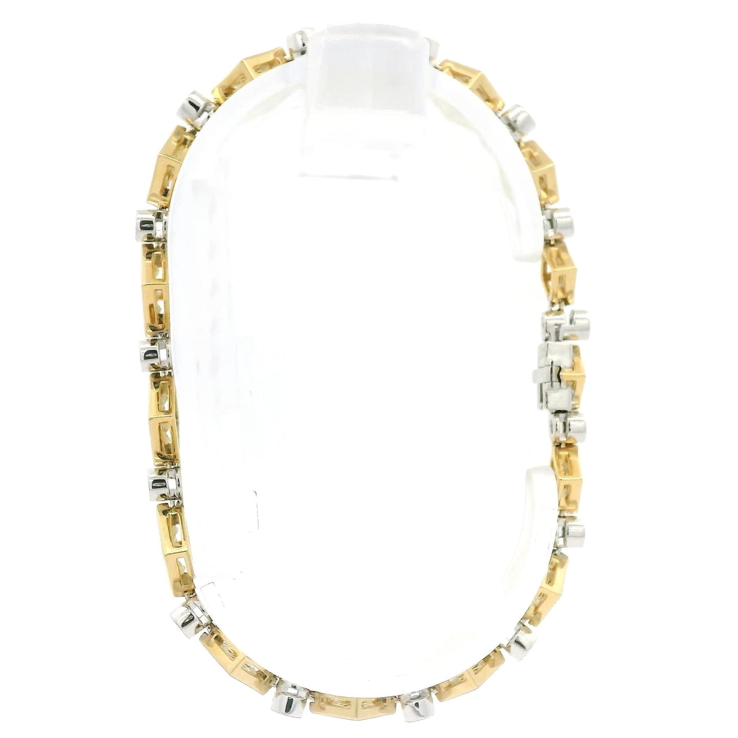 Princess Cut Yellow Diamond & Round Cut Diamond Bracelet - Forever Rox