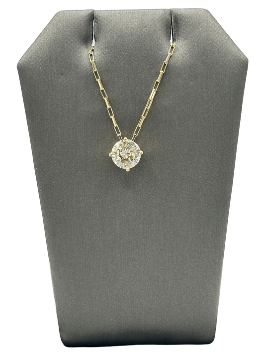 Prong Set Diamond Pendant - Forever Rox