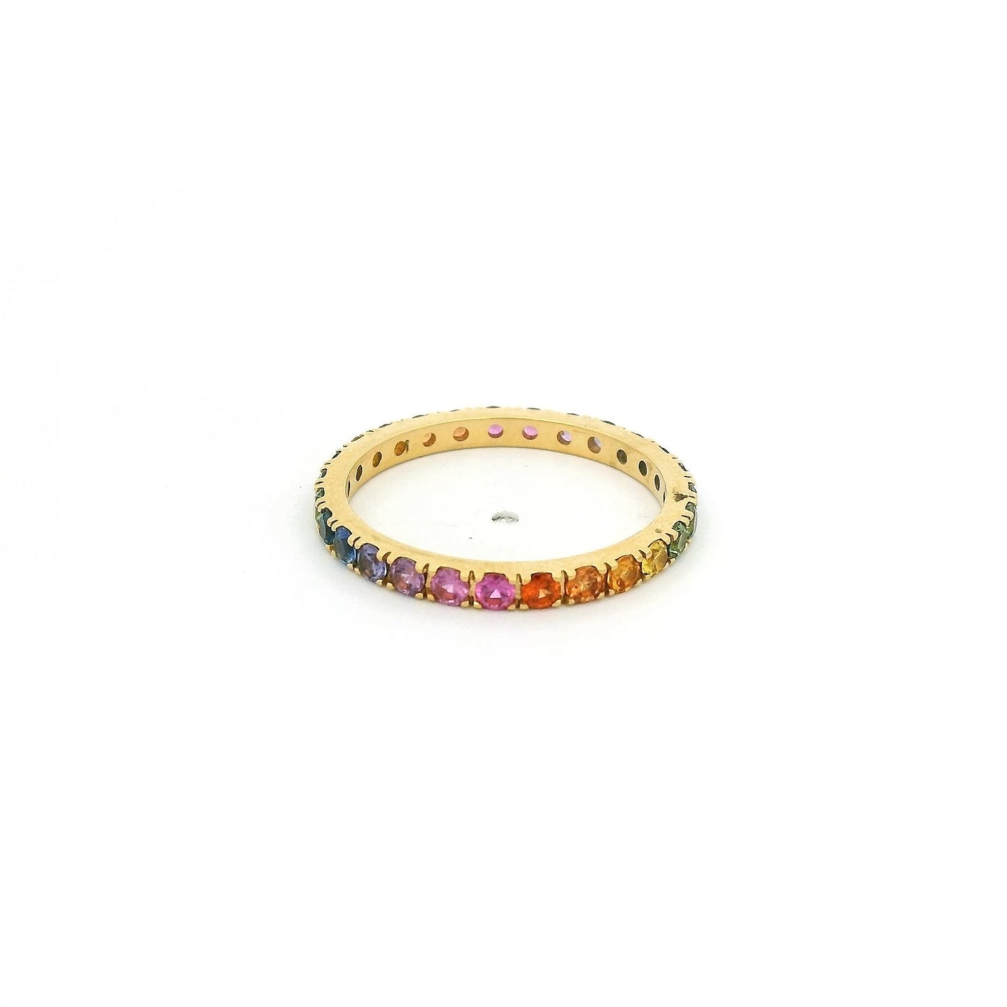 Rainbow Sapphire Eternity Band - Forever Rox Fine Jewelry